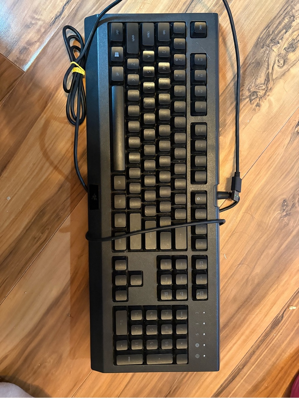 Razer Black Wired Gaming Keyboard with Logo Badge